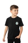Sakaryaspor Erkek Çocuk Pamuklu Siyah Sıfır Yaka Tişört - Logo