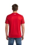 Sakaryaspor Erkek Kırmızı Düğmeli Antrenman T-Shirt