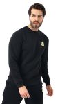 Sakaryaspor Erkek Siyah Pamuklu Üç İplik Şardonlu Sweatshirt
