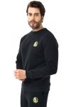 Sakaryaspor Erkek Siyah Pamuklu Üç İplik Şardonlu Sweatshirt