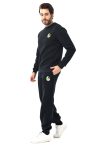 Sakaryaspor Erkek Siyah Pamuklu Üç İplik Şardonlu Sweatshirt