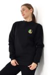 Sakaryaspor Kadın Siyah Pamuklu Üç İplik Şardonlu Sweatshirt