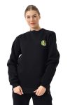Sakaryaspor Kadın Siyah Pamuklu Üç İplik Şardonlu Sweatshirt