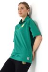 Sakaryaspor Oregon Polo Yaka Kadın Antrenman Yeşil Tişört