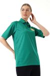 Sakaryaspor Oregon Polo Yaka Kadın Antrenman Yeşil Tişört