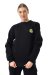 Sakaryaspor Kadın Siyah Pamuklu Üç İplik Şardonlu Sweatshirt